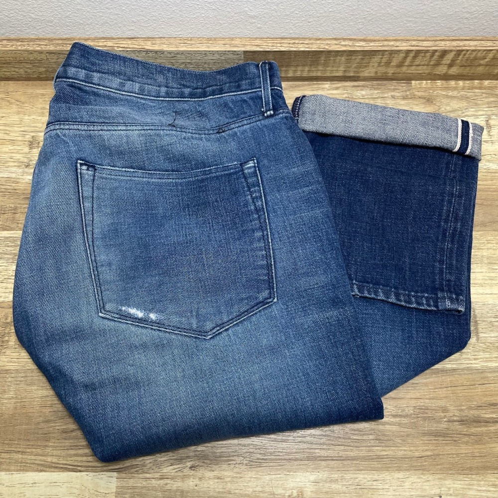 3x1 NYC M3 SL Slim Straight Selvedge Jeans Mens 36 Cluster Wash M3SL10071 USA